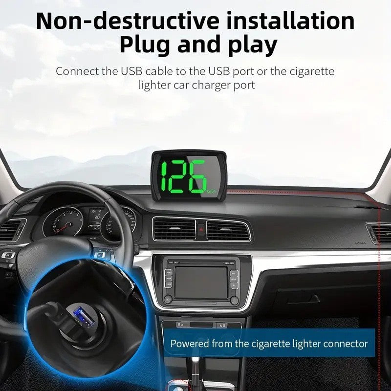Car Digital GPS Satelite Speedo Speed KMH HUD Head Up Display Universal DM NEW
