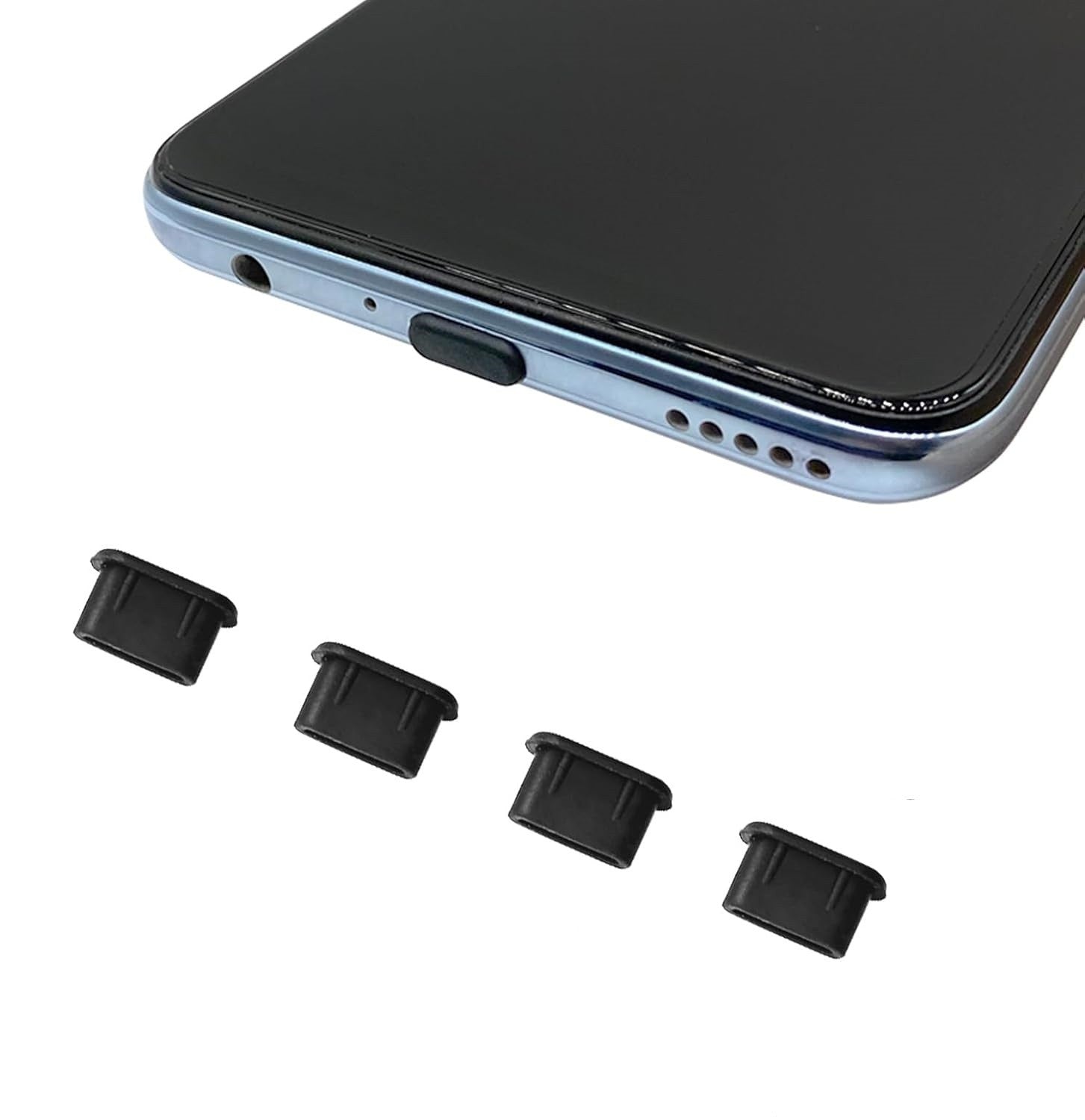 4x Silicone Type-C Dust Plug USB Charging Port Protector Phone Charger Cover Caps