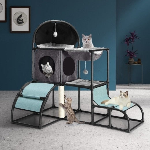 Cat Tree Tower Post Scratcher Scratching Condo Play House