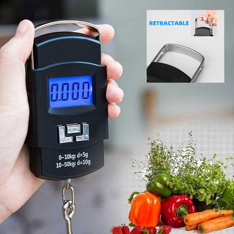Portable LCD Digital Electronic Fishing Travel Luggage Hanging Weighing Scale