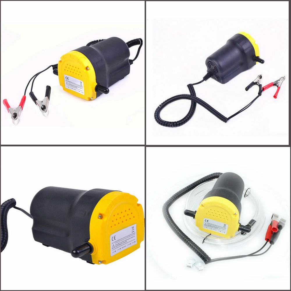 12V Oil Diesel Extractor Suction Pump Transfer Fluid Change Car Boat 60W New