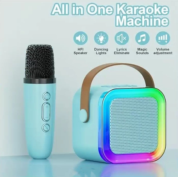 Karaoke Machine with 2 Microphones Bluetooth Speaker