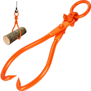 Log Skidding Tongs 18 inch 2 Claw Log Lifting Tongs Heavy Duty Capacity 500kg