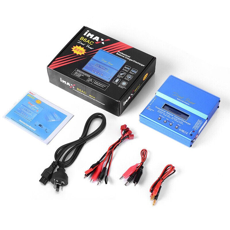 iMax B6AC 80W RC Lipo NiMh Digital Battery Balance Charger Discharger Control