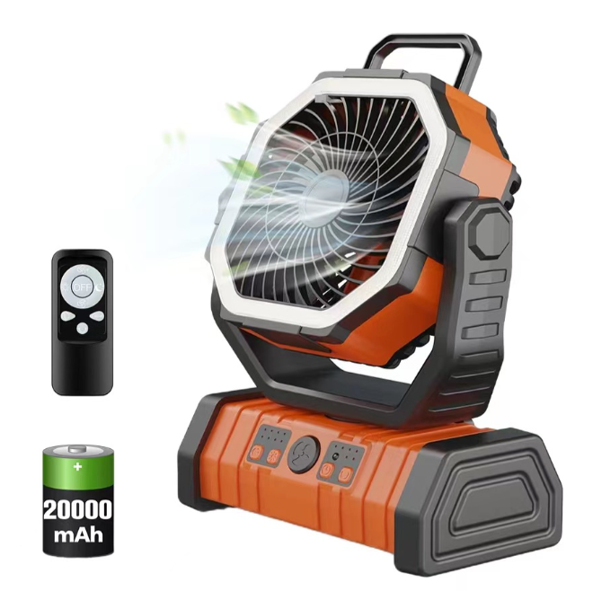 LED Camping Fan 20000mAh Rechargeable Power Bank Remote