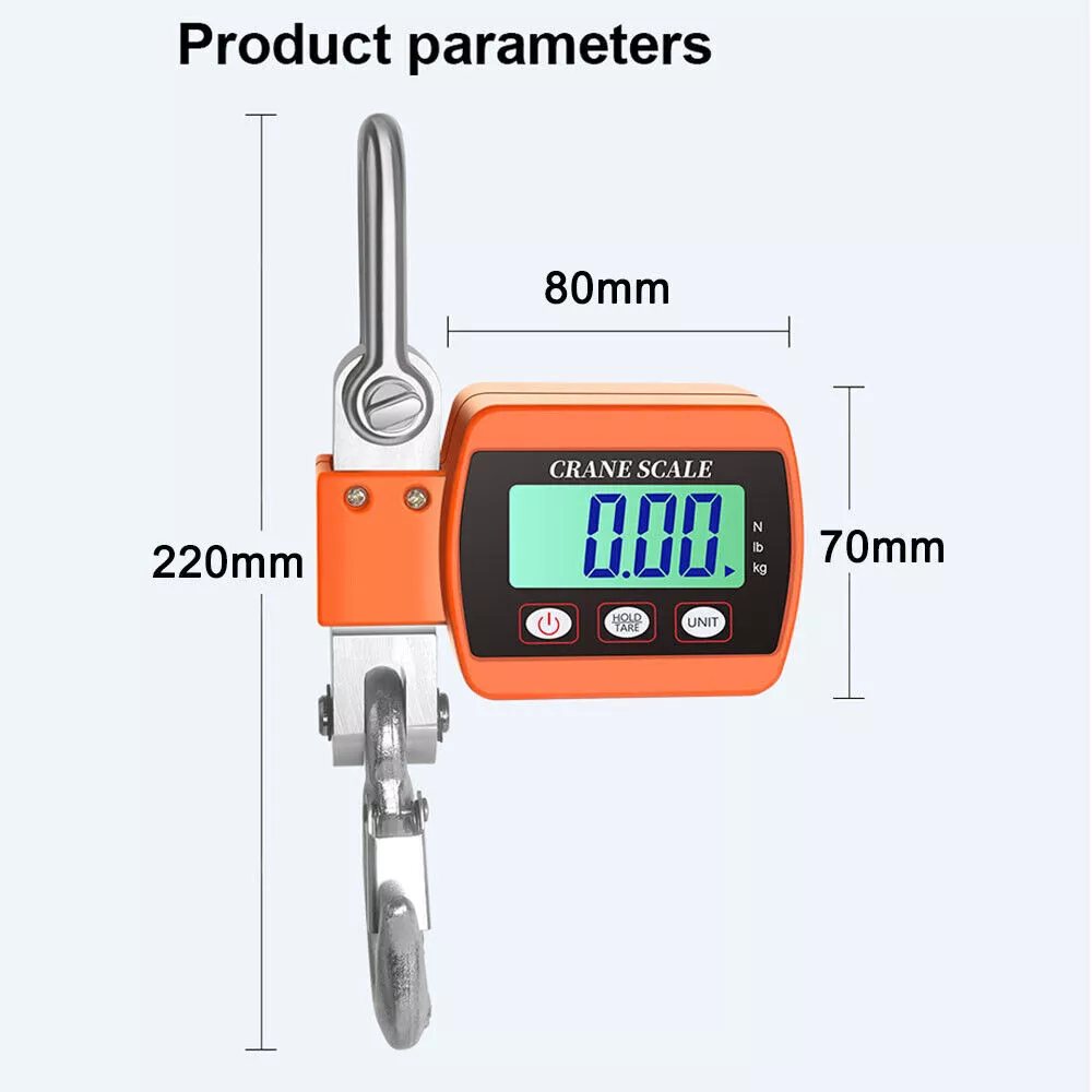 500KG Hanging Scale High Precision Digital Crane Scale Heavy Duty Hook Scale