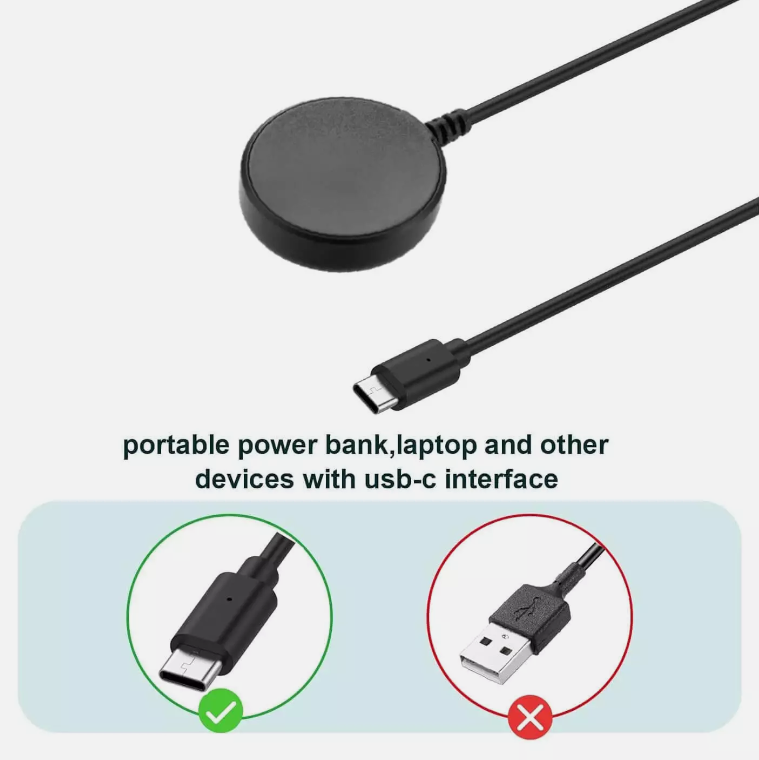 Type C USB-C Charger Cable For Samsung Galaxy Watch 8 7 6 5 4 3 Active 1 2 3