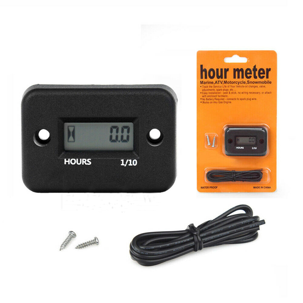Inductive Hour Meter Dirt Ski Gas Engine For Marine ATV Motorcycle