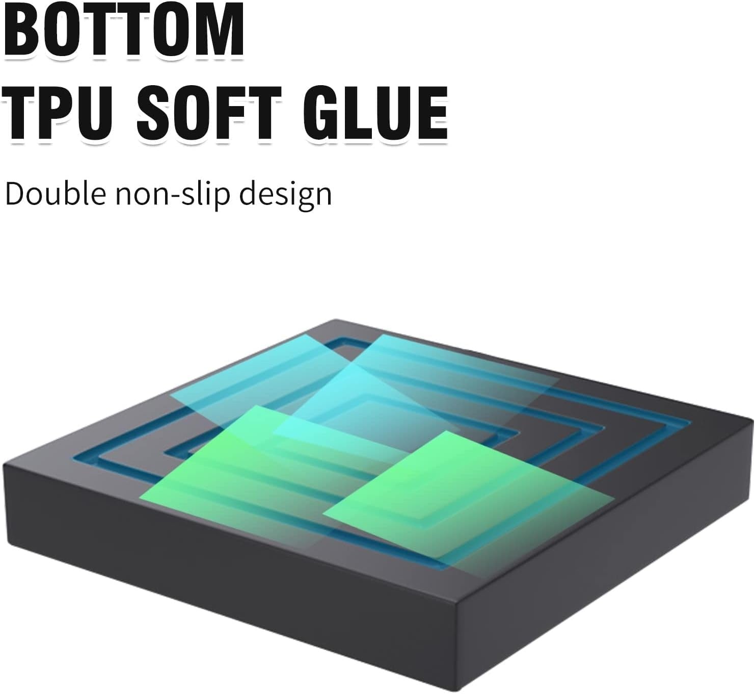 4x Heavy Duty Heavy Duty Furniture Risers Bed Risers 7.5cm