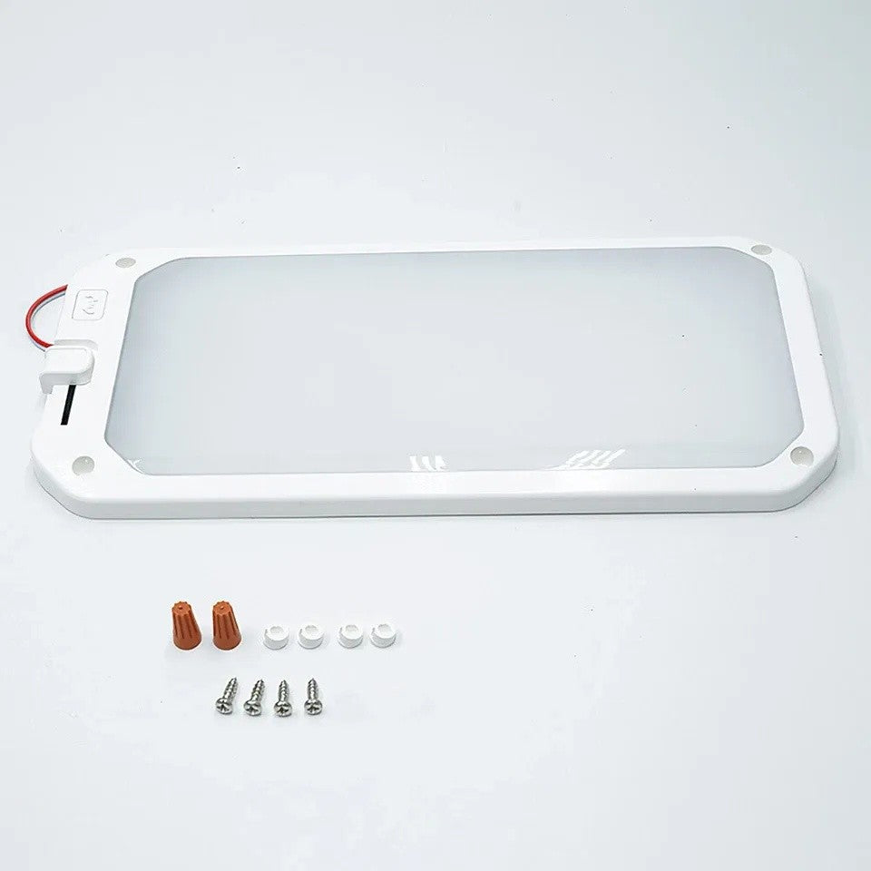 LED Roof Cabin Light 12V Interior Caravan Trailer Motorhome RV Boat Ceiling Lamp