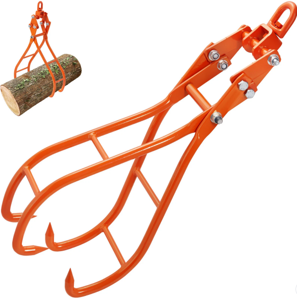 Timber Claw Hook with 4 Claws, Log Grapple, 1000kg Capacity 28inch