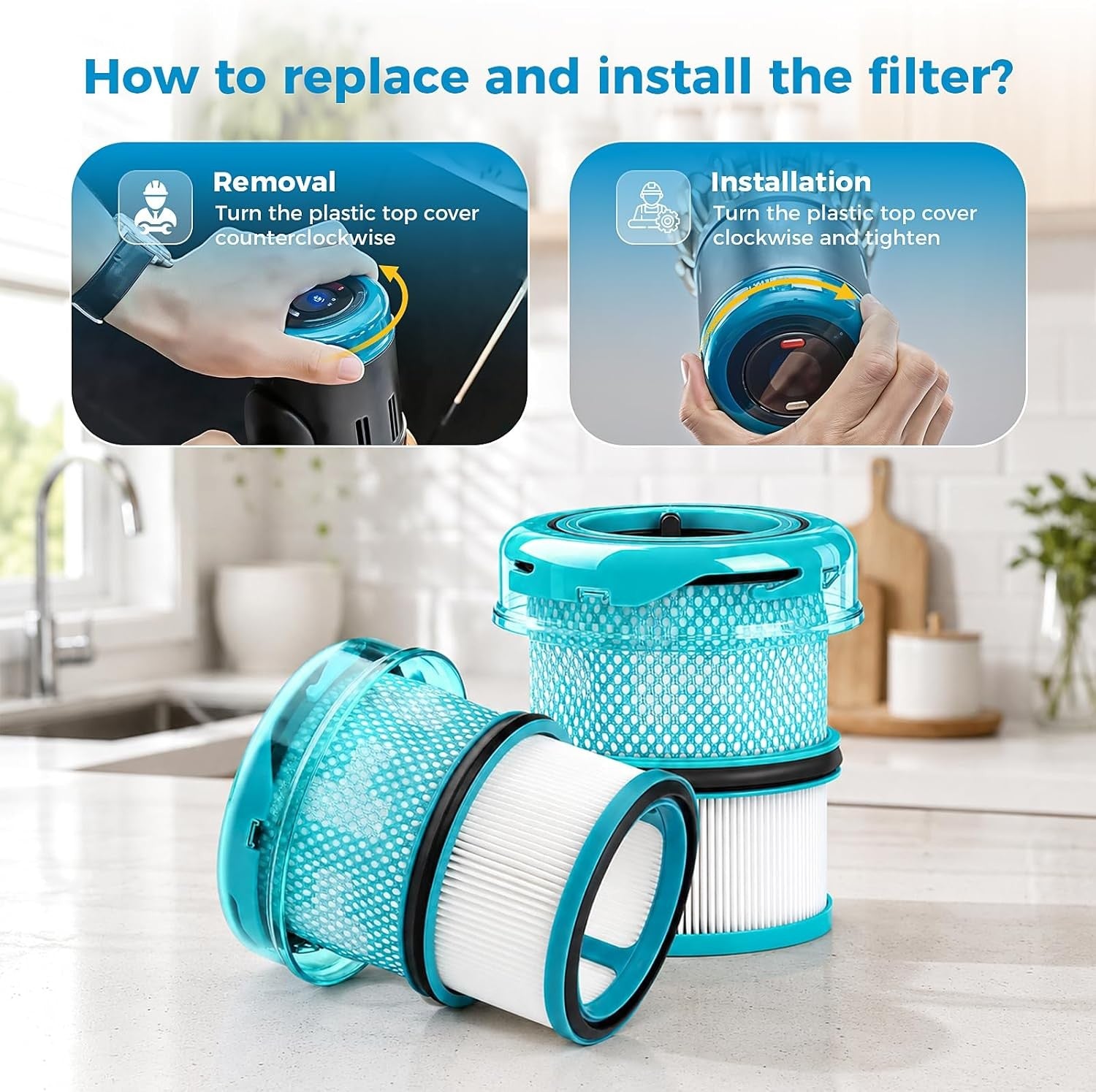2 Pack Filters Replacement for Dyson V16 Piston Animal/Dyson V16 Piston Animal