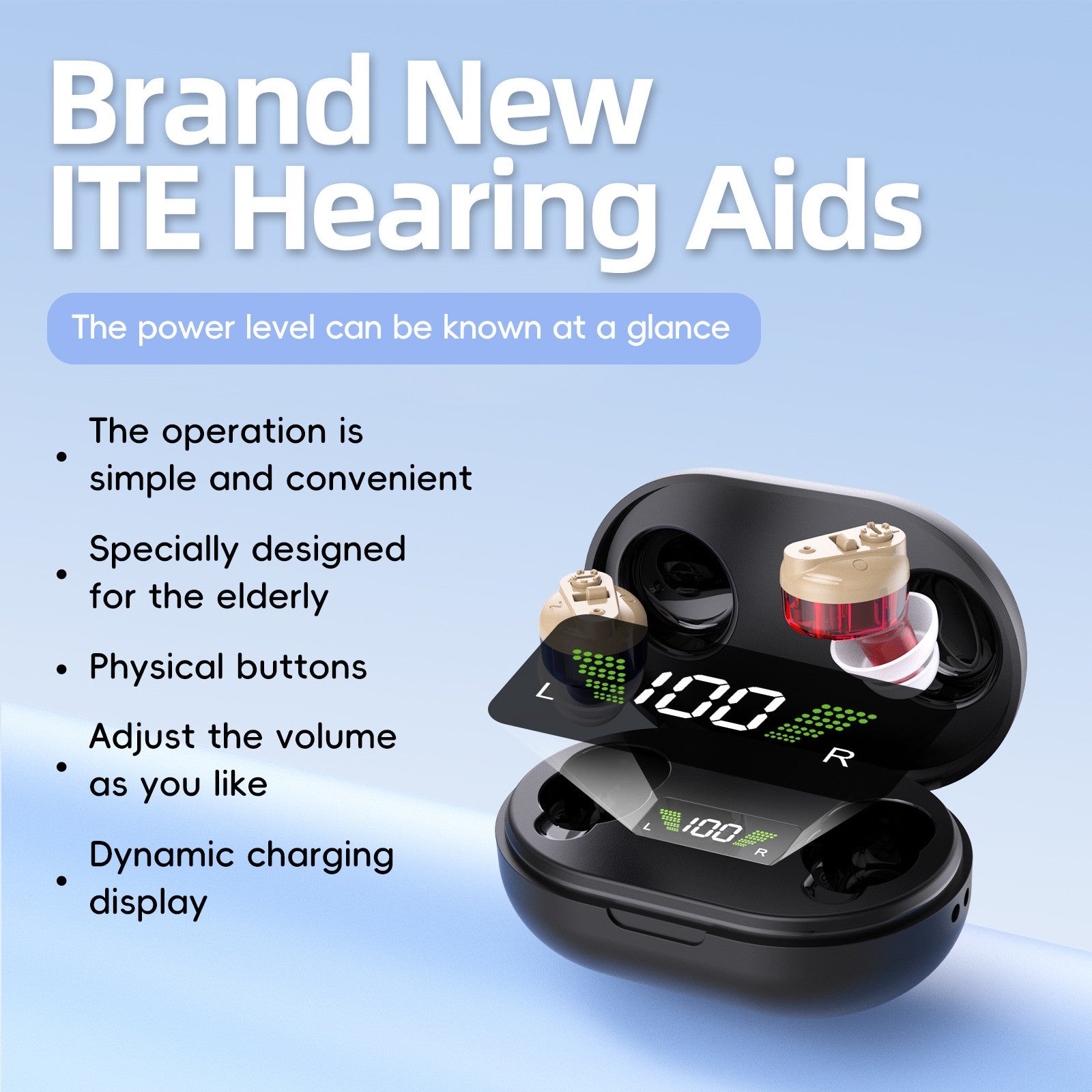 Hearing Aids for Seniors with Noise Cancelling and Volume Control