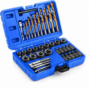 40pcs Damaged Rounded Bolt Nut Stud Screw Remover Extractor Set