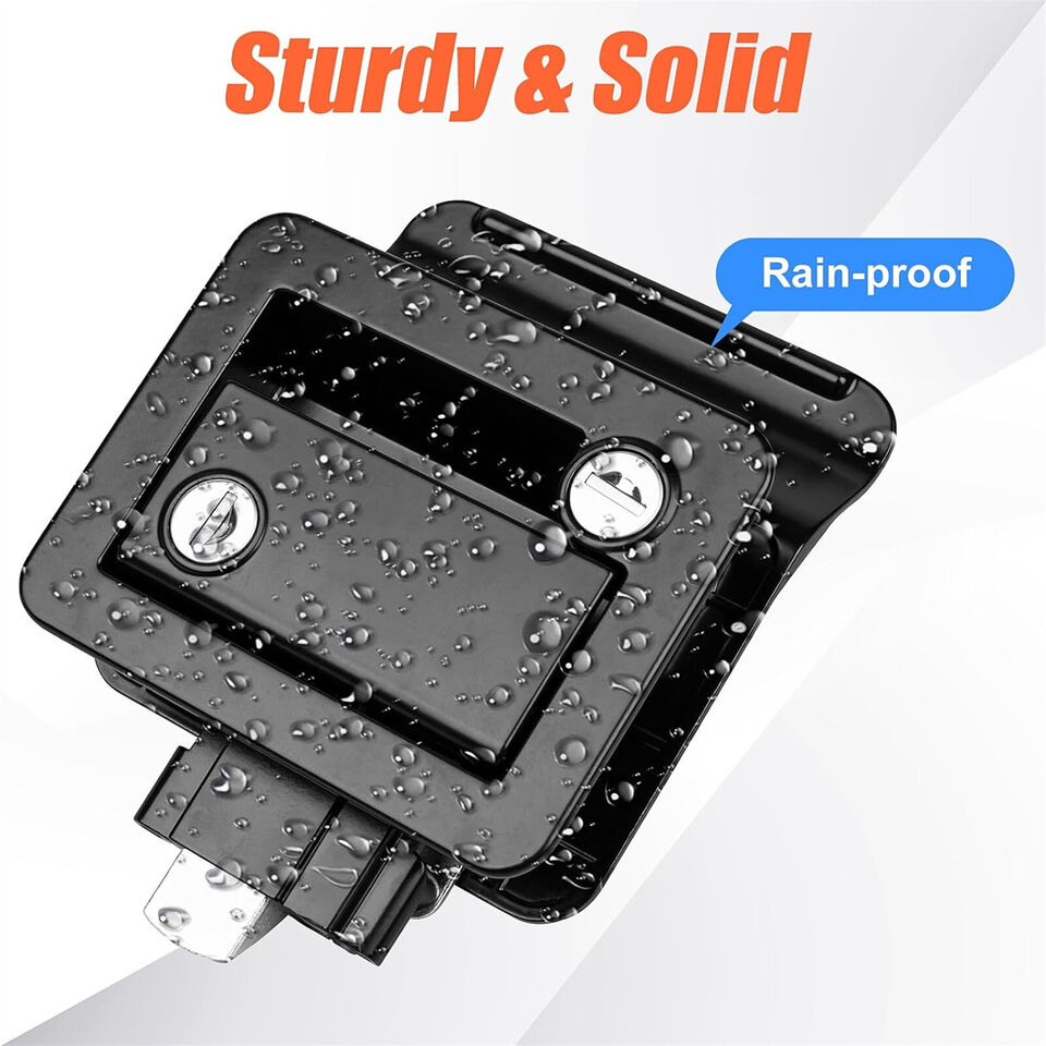 RV Entry Door Lock Handle Knob Deadbolt Camper Travel Trailer Latch Key