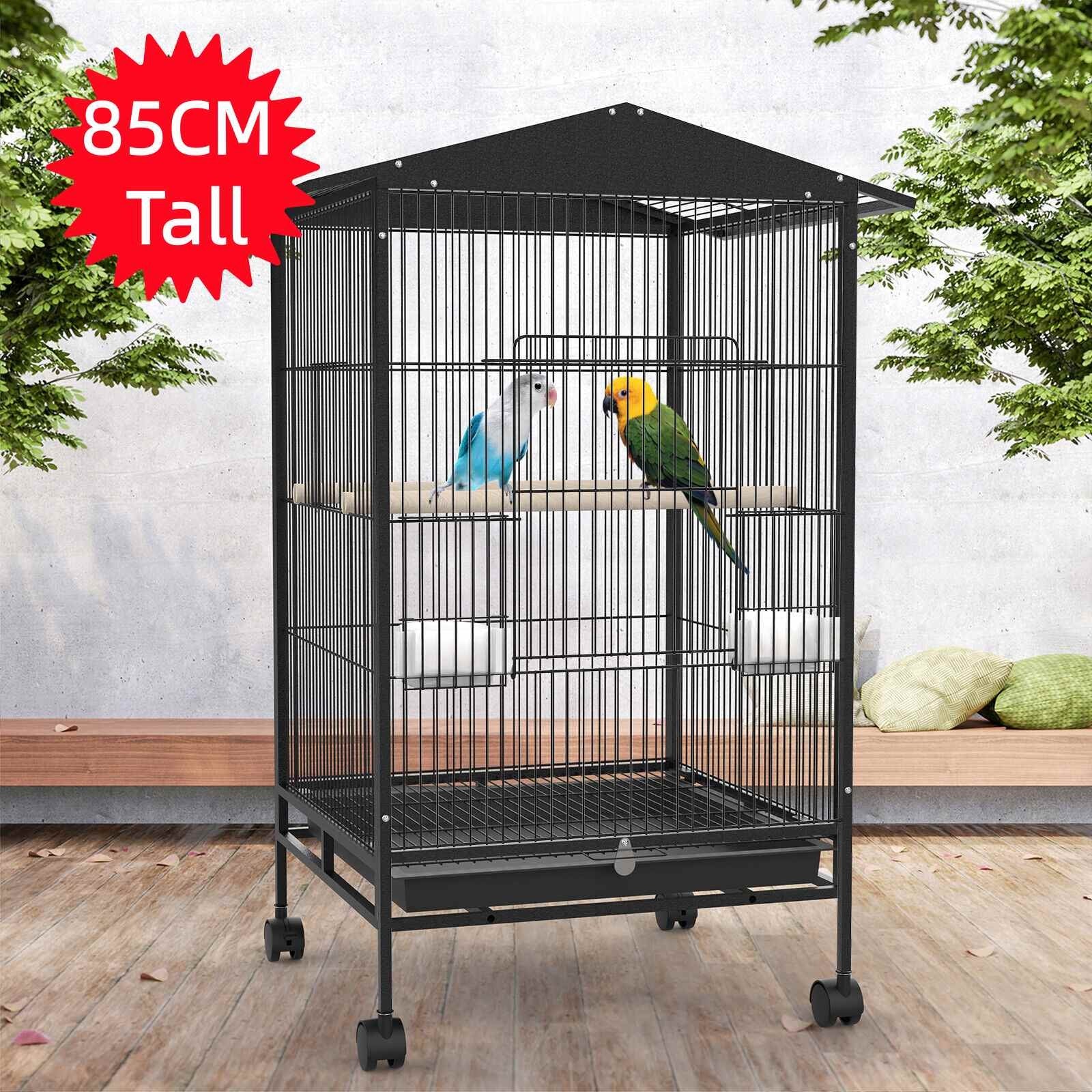 85cm Bird Cage Large Aviary Parrot Perch Budgie Standing