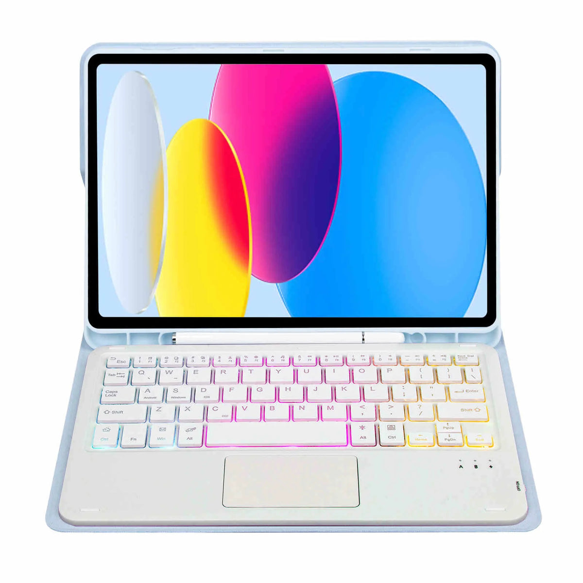 Keyboard Case Compatible with iPad 10.9" Case (10th Gen 2022) iPad 11 (A16 2025)
