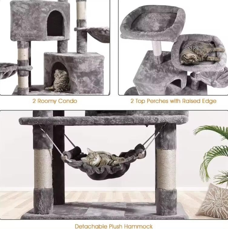 145CM Cat Tree Tower Scratching Post