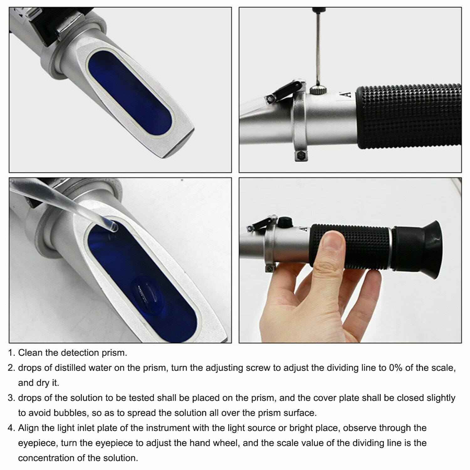 Brix Refractometer Specific Gravity Hydrometer