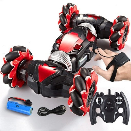 4WD RC Stunt Car Remote Control Off-Road Gesture Sensing Red