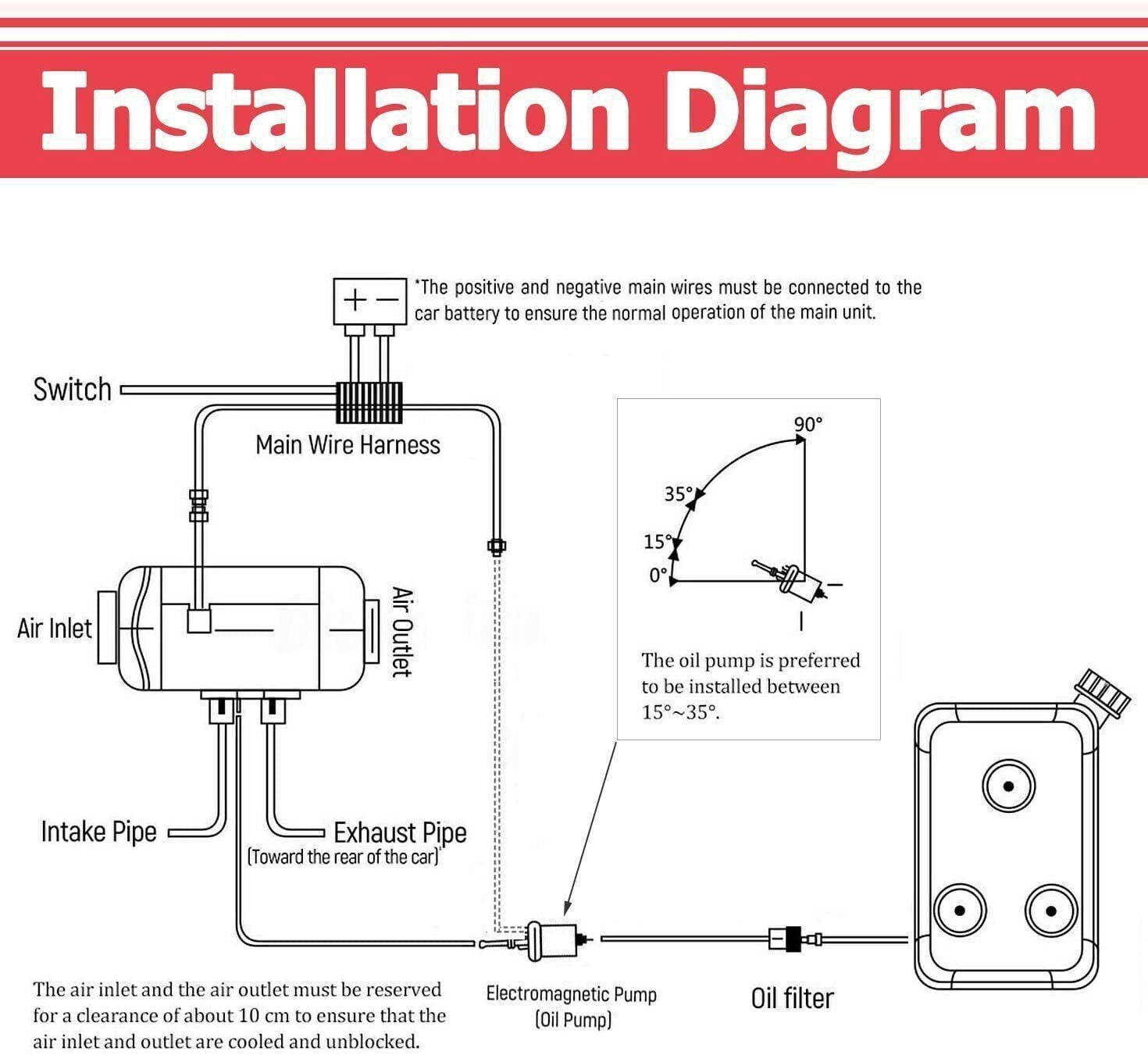 12V 24V 2KW Diesel Air Heater
