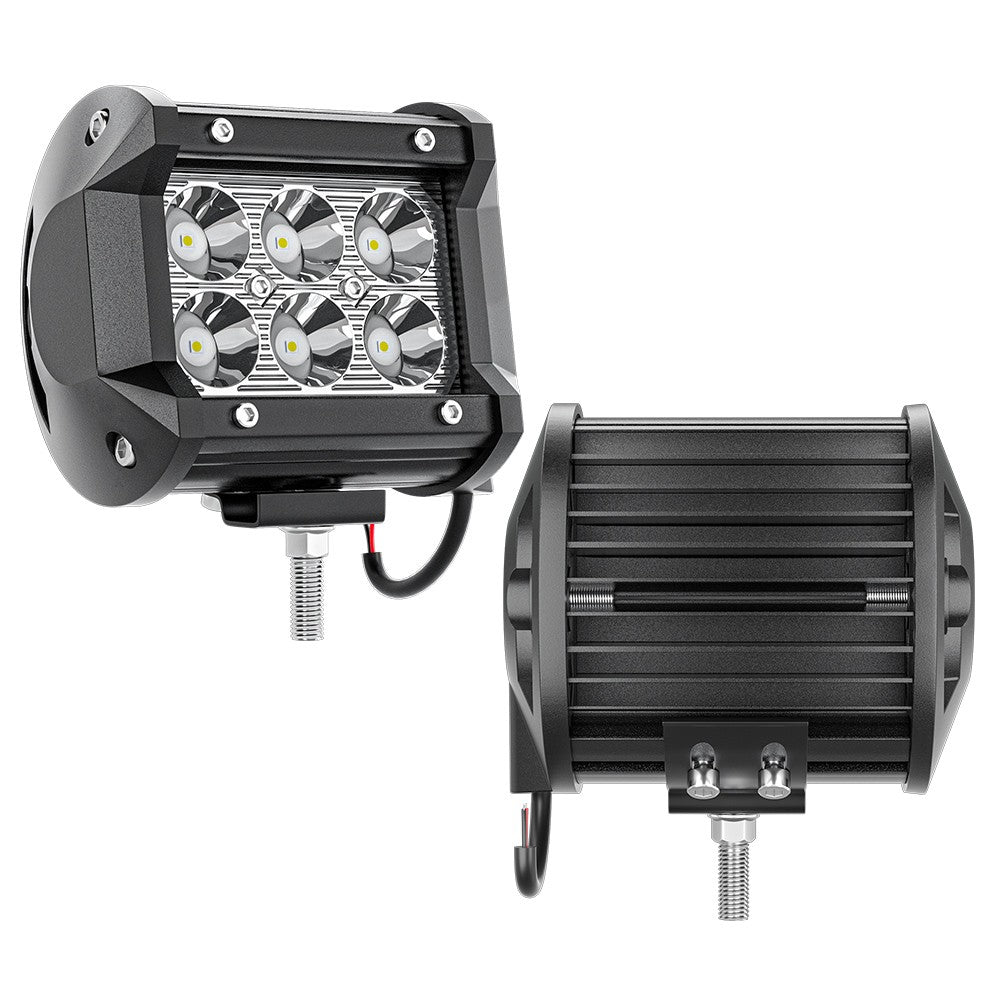 Pair 3Inch Led Work Light Bar Spot Flood Off-road Driving 4Wd 4X4 Reverse