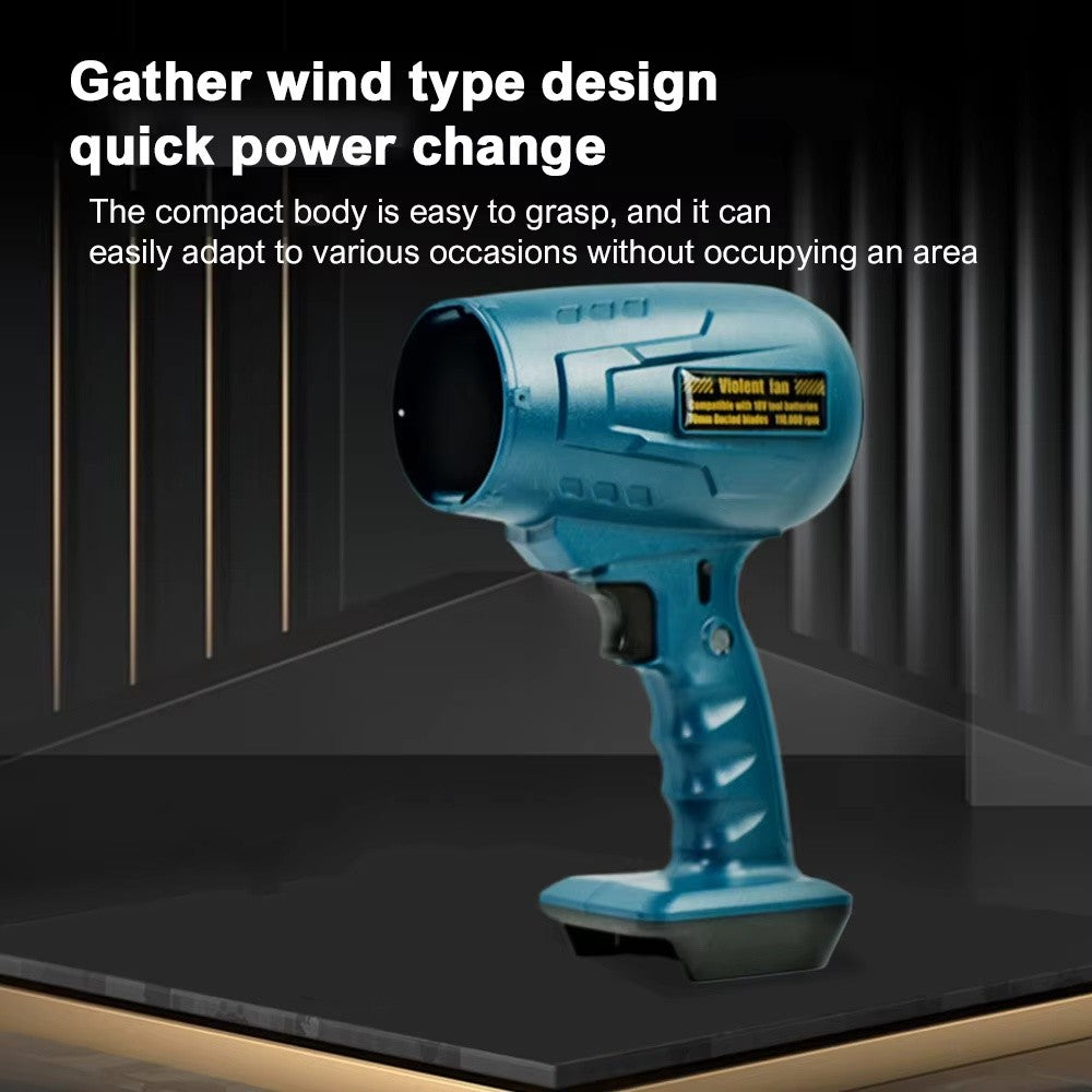 Coedless Mini Jet Dry Blower Turbo Fan Jet Fan for Makita Bosch 18V Battery