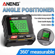 ANENG RN01 Digital Inclinometer Angle Measurement Level Slope Measuring