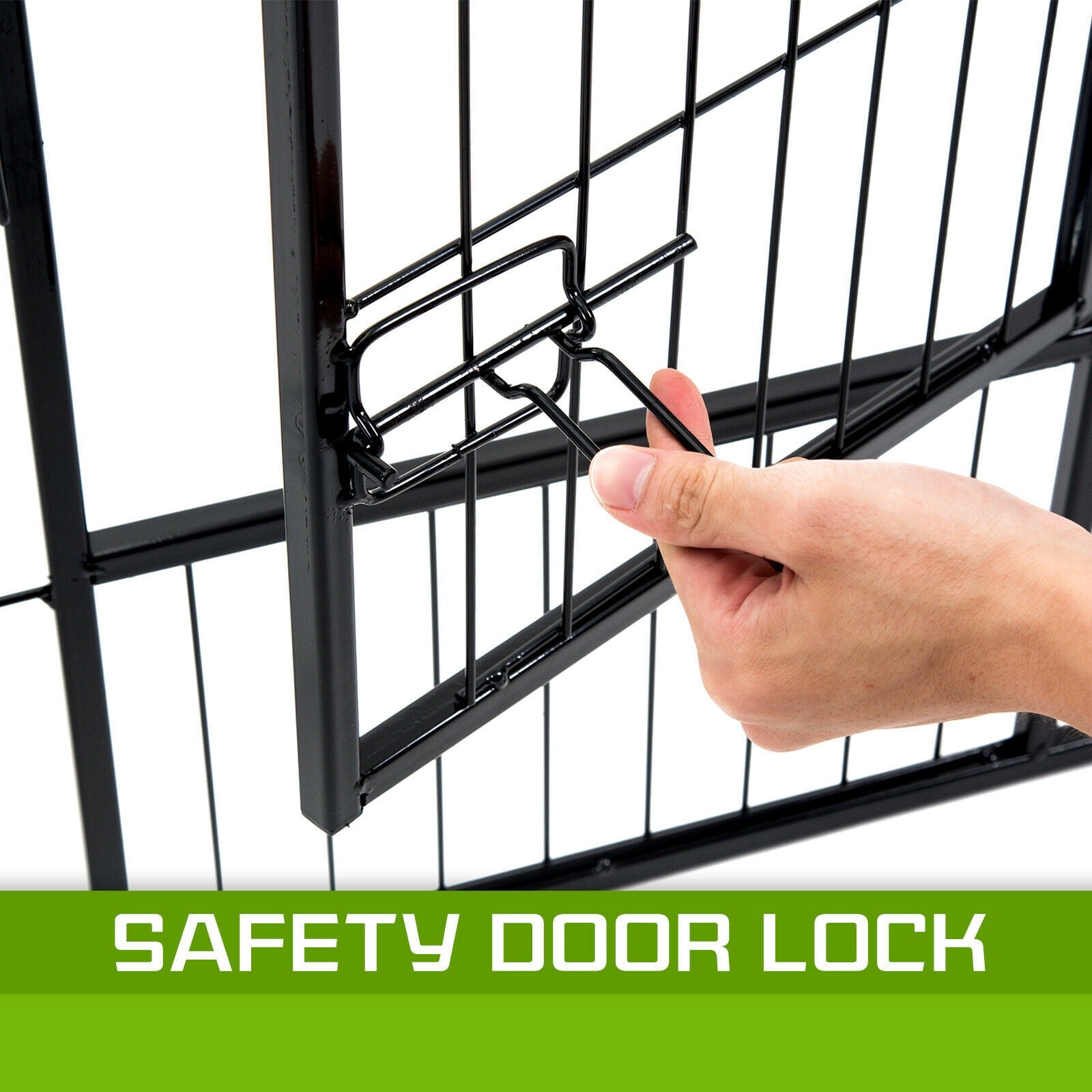 Pet Dog Playpen Cage Enclosure Fence Puppy Play Pen 60x80cm 8 Panels