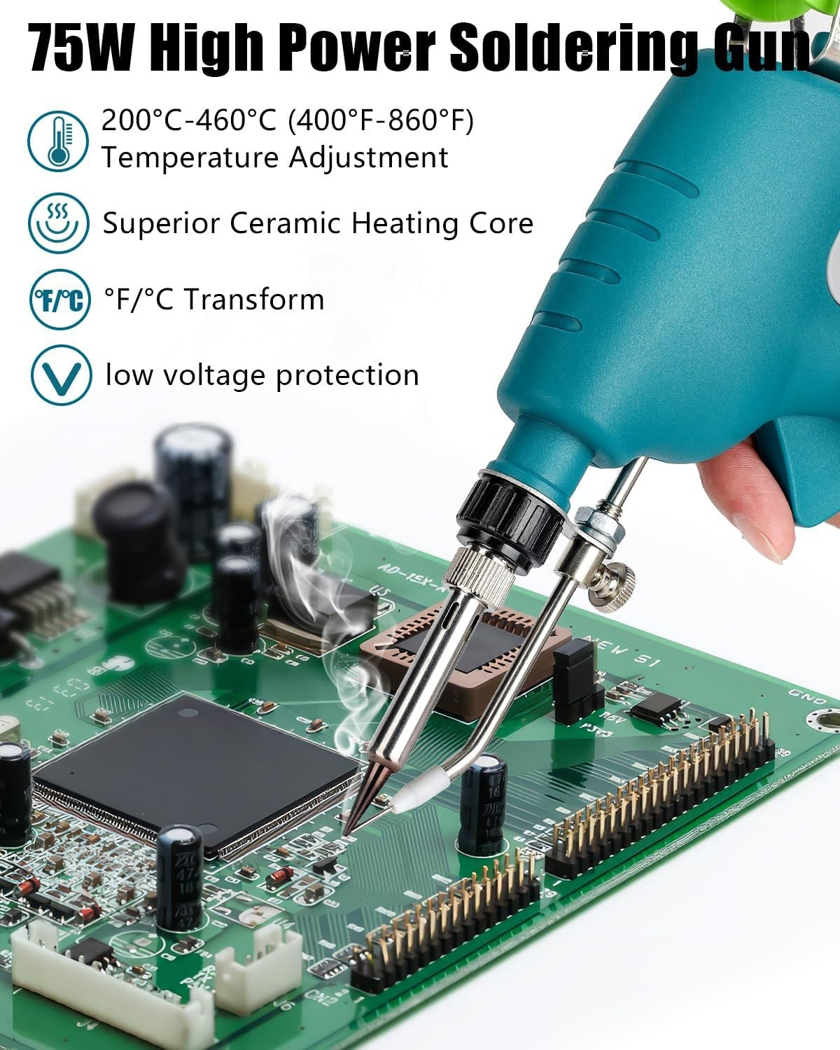 Cordless 75W Soldering Welding Welder Iron for Makita 18V Battery Solder Tips