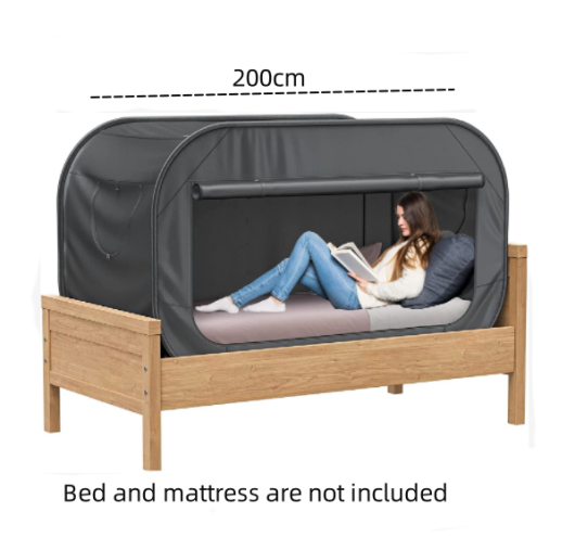Pop Up Bed Tent Bed Canopy Shelter Cabin Indoor Privacy