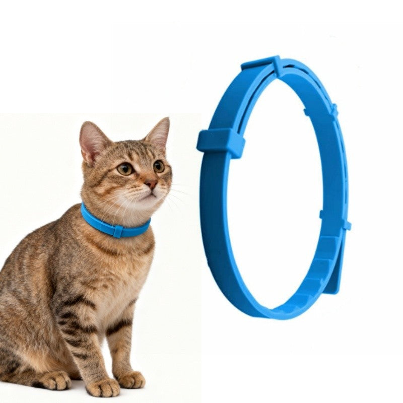 Blue 38cm Adjustable Flea Tick Collar for Cats Design Natural Ingredients