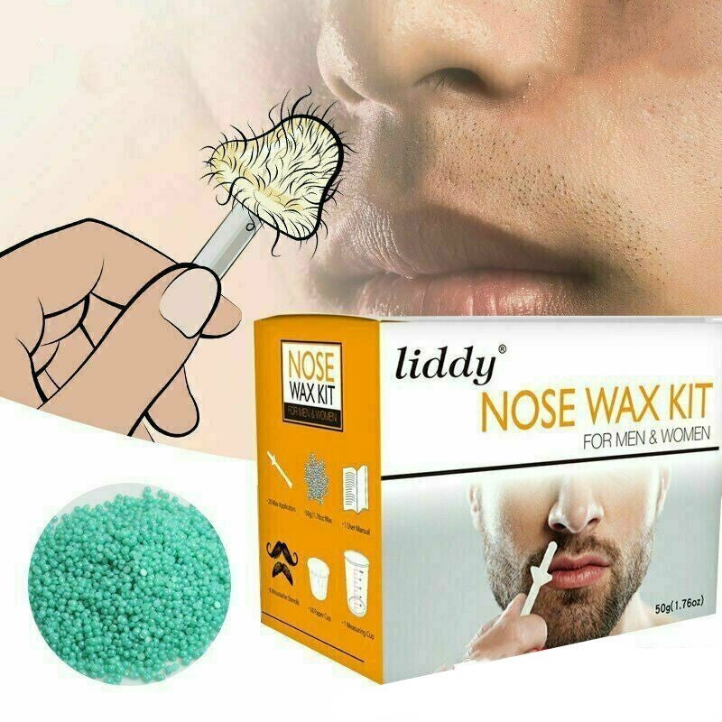 Nose Ear Hair Removal Wax Kit Sticks Easy Mens Nasal Waxing Remover Strips