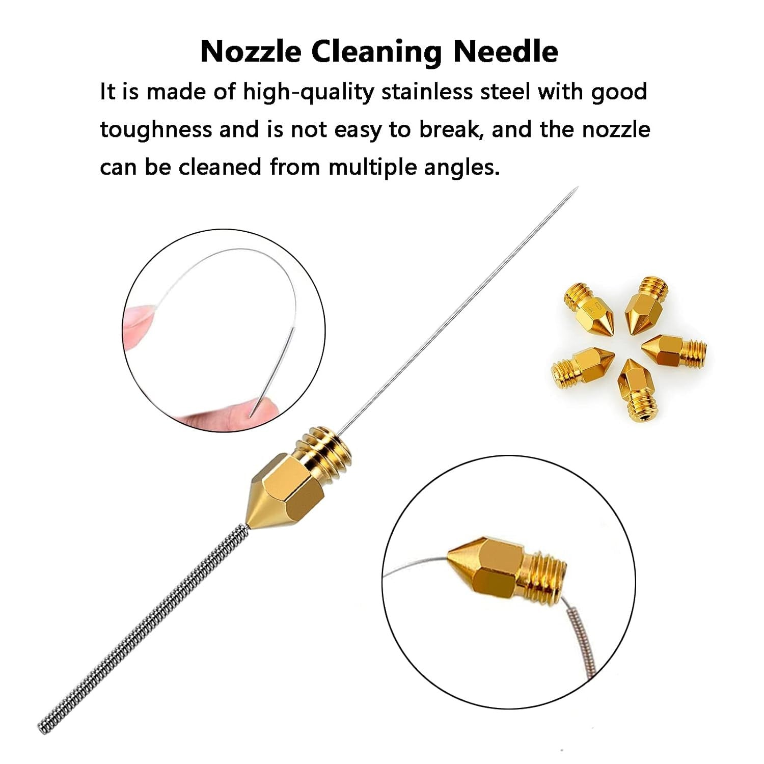 25PCS MK8 3D Printer Extruder Brass Nozzles for Creality Ender 3