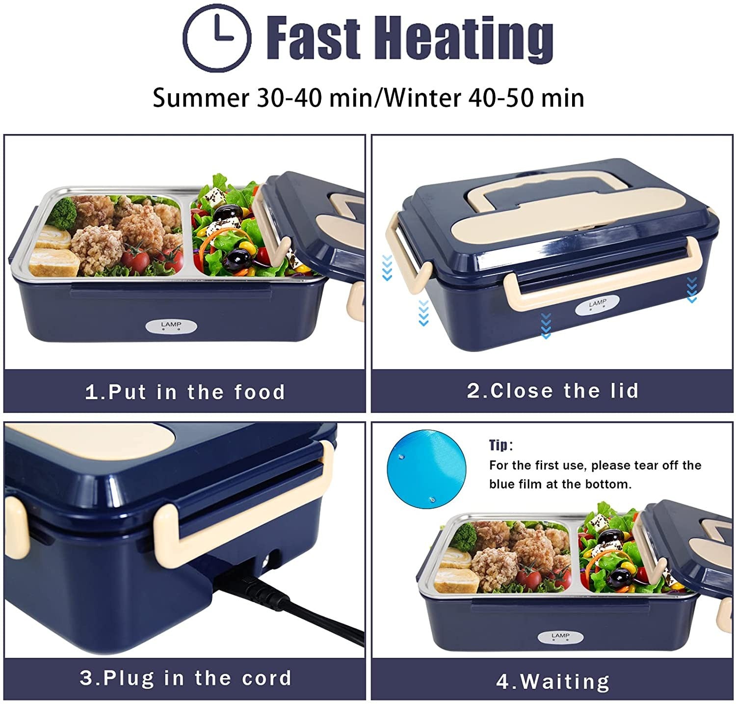 Electric Heated Lunch Box 12V/24V/240V