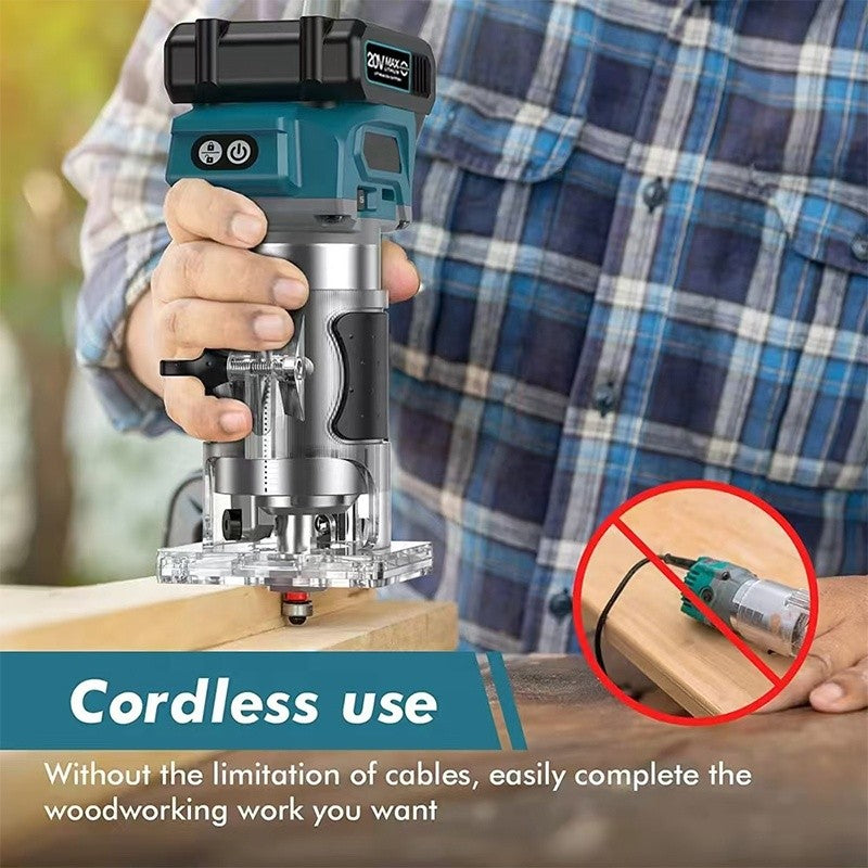 Cordless Wood Trimmer Router Compact Brushless Tool For Makita 18V Battery