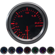52mm Tinted 7 Turbo Boost Gauge 7 Color LED Display