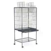 125cm Standing Large Parrot Parakeet Flight Cage with Stand Wheels