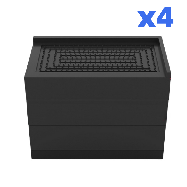 4x Heavy Duty Heavy Duty Furniture Risers Bed Risers 11cm