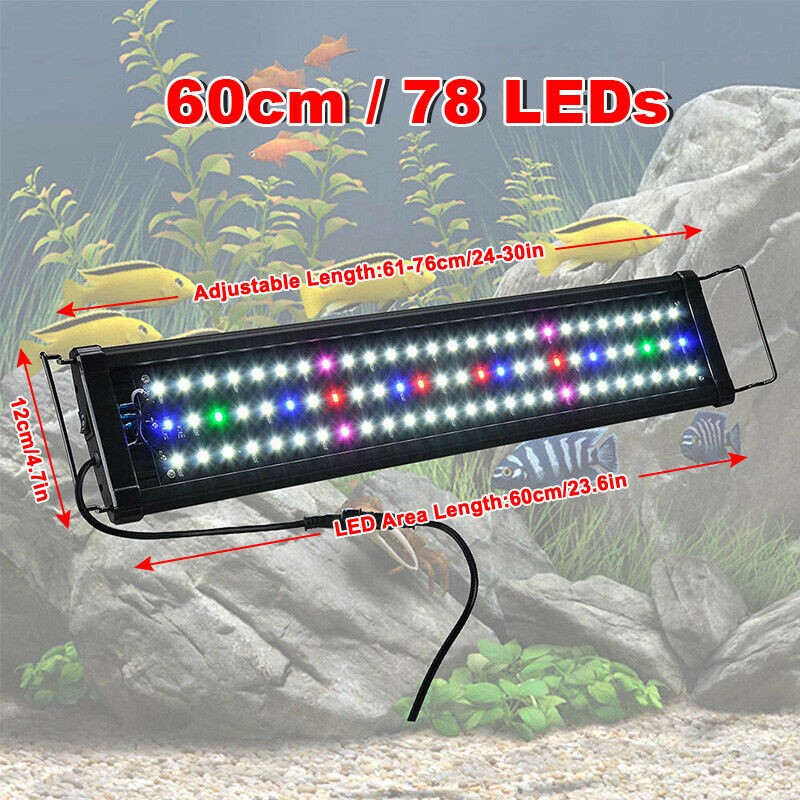 60cm Aquarium LED Light Fish Tank Light