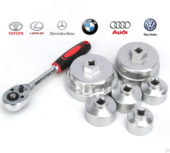 10PCS Oil Filter Cap Wrench Tool Set