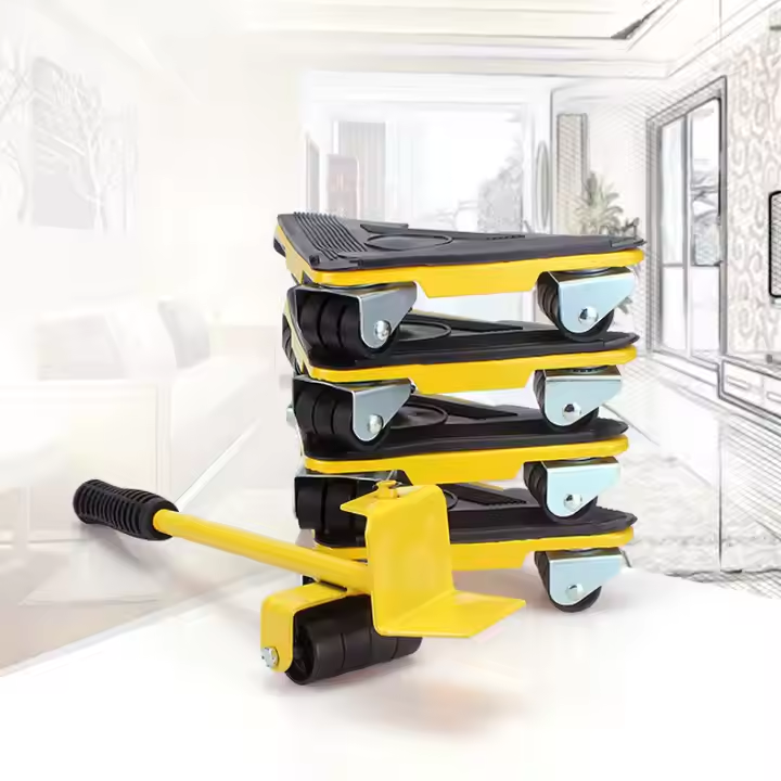 5PCS Furniture Lifter Heavy Roller Move Tool Set Moving Wheel Mover Sliders Kit