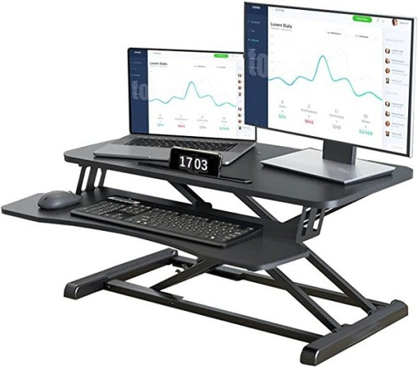 Laptop PC Monitor Computer Workstation Desk Table Converter Height Adjustable