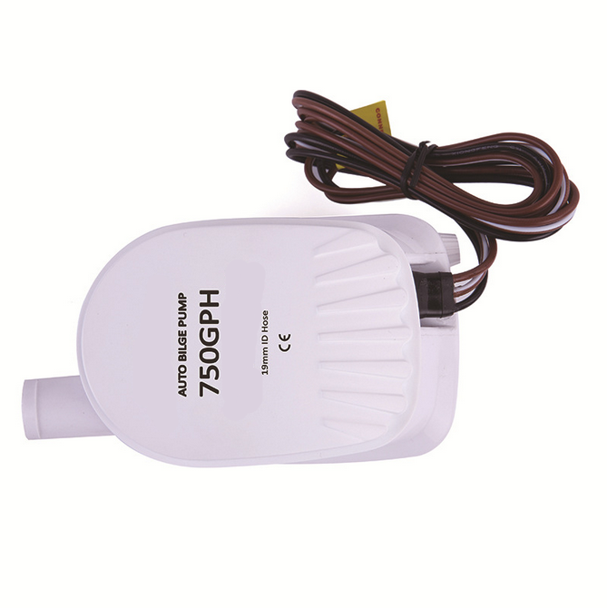 12V Boat Automatic Submersible Bilge Water Pump 750GPH Auto With Float Switch