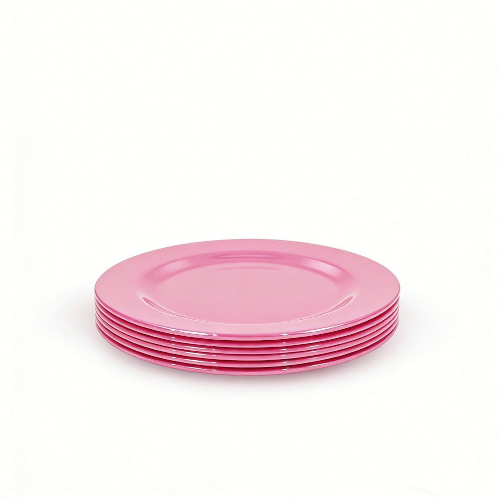 Henni & Friends 20CM Melamine Plates (Set of 6 Pink) BPA Free