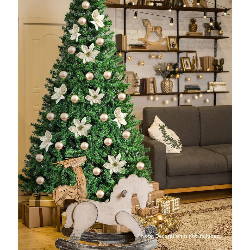 Christmas Tree 2.1M Xmas Trees Decorations Green 1200 Tips Tree Bottom