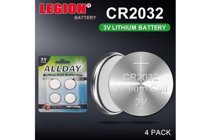 Allday CR2032 Lithium Coin Cell Batteries 4 Pack 3V Button Battery