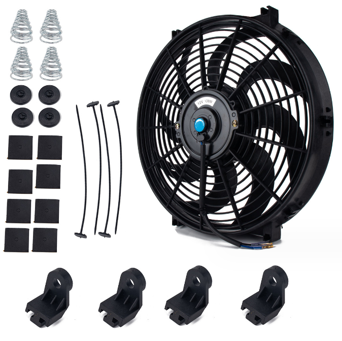 30cm 12inch Radiator Cooling Fan 12V 80W