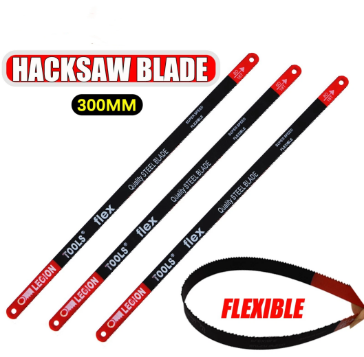 12" 300mm Hacksaw Blades Bi-metal Steel 18TPI Bendable Hand Saw Blades 6pc/pack