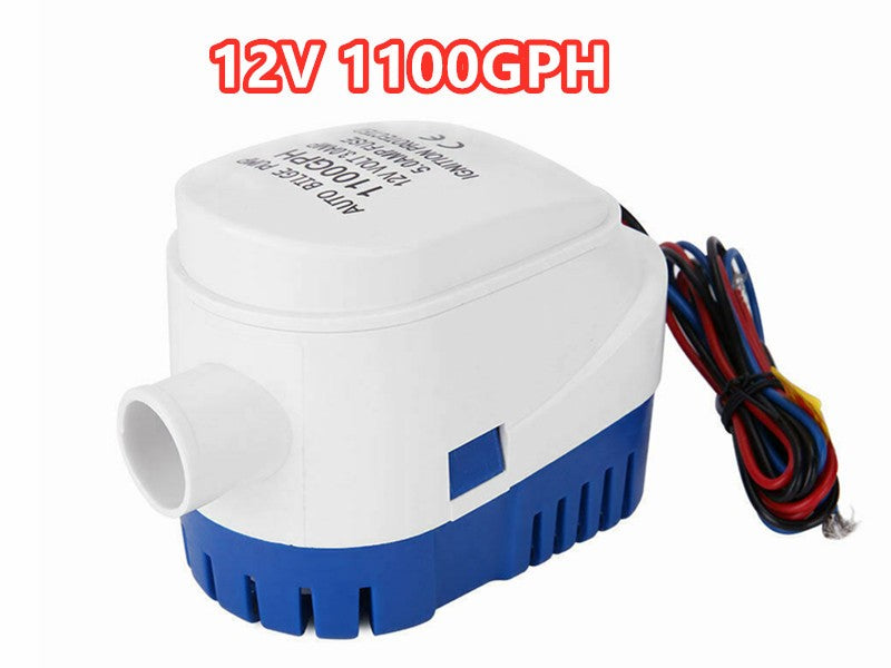 12V Bilge Pump Boat Automatic Water 1100GPH Auto Marine Submersible Float Switch